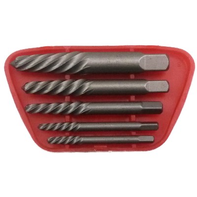 OT-148BB<BR>5 PCS SCREW EXTRACTOR SET(Sharp) (shaft with fine sand blasting)