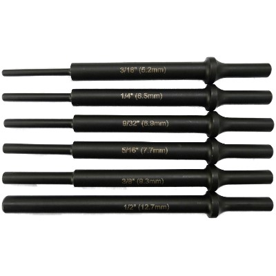 OT-252F<BR>6 PCS EXTRA LONG AIR HAMMER DRIFT SET
