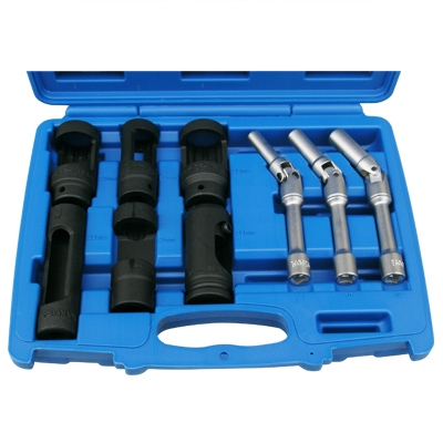 CYH-DIJGPS3409<br>9PCS  DIESEL INJECTION SOCKET & JOINTED GLOW PLUG SOCKET SET