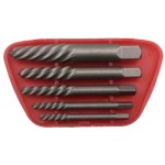 OT-148BB<BR>5 PCS SCREW EXTRACTOR SET(Sharp) (shaft with fine sand blasting)