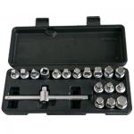 OT-259A-18.W<br>18PCS 3/8 DR.MASTER DRAIN PLUG KEY SET(36mmL)