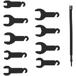 OT-283K<br>PNEUMATIC FAN CLUTCH WRENCH SET, 10 PC.